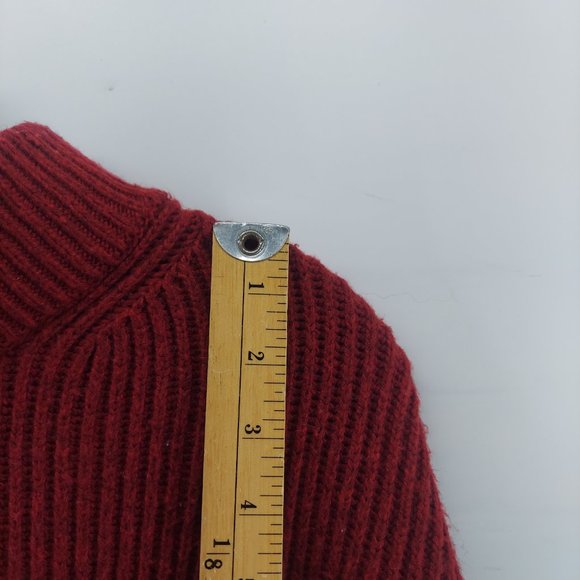 Zara knit Ribbed knit sweater size small balloon sleeve - Picture 5 of 8